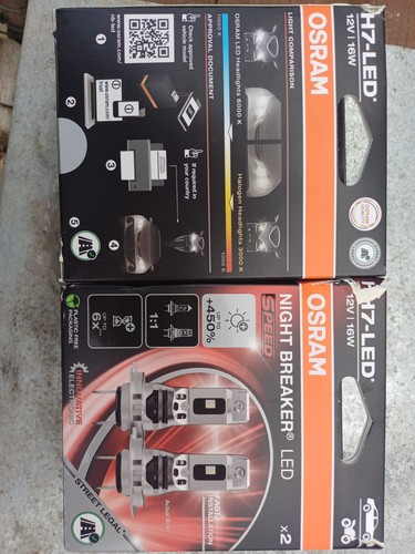 Lampade led osram night - h7,