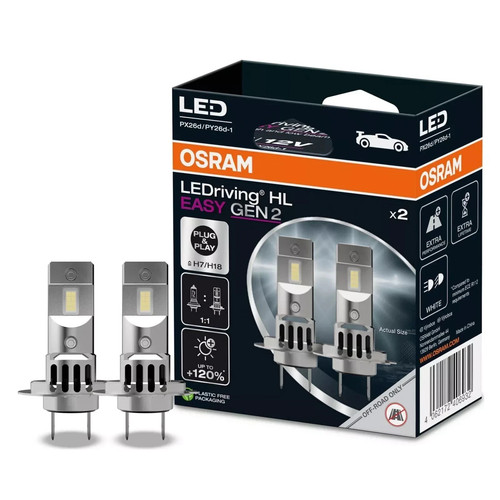 Coppia lampade led osram - h7,