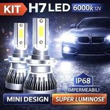 COPPIA LAMPADINE FARI H7 COB